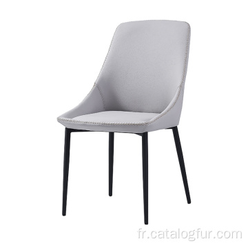 Chaise de salle à manger de restaurant de chaise de velours rose tendre de meubles de maison de style nordique